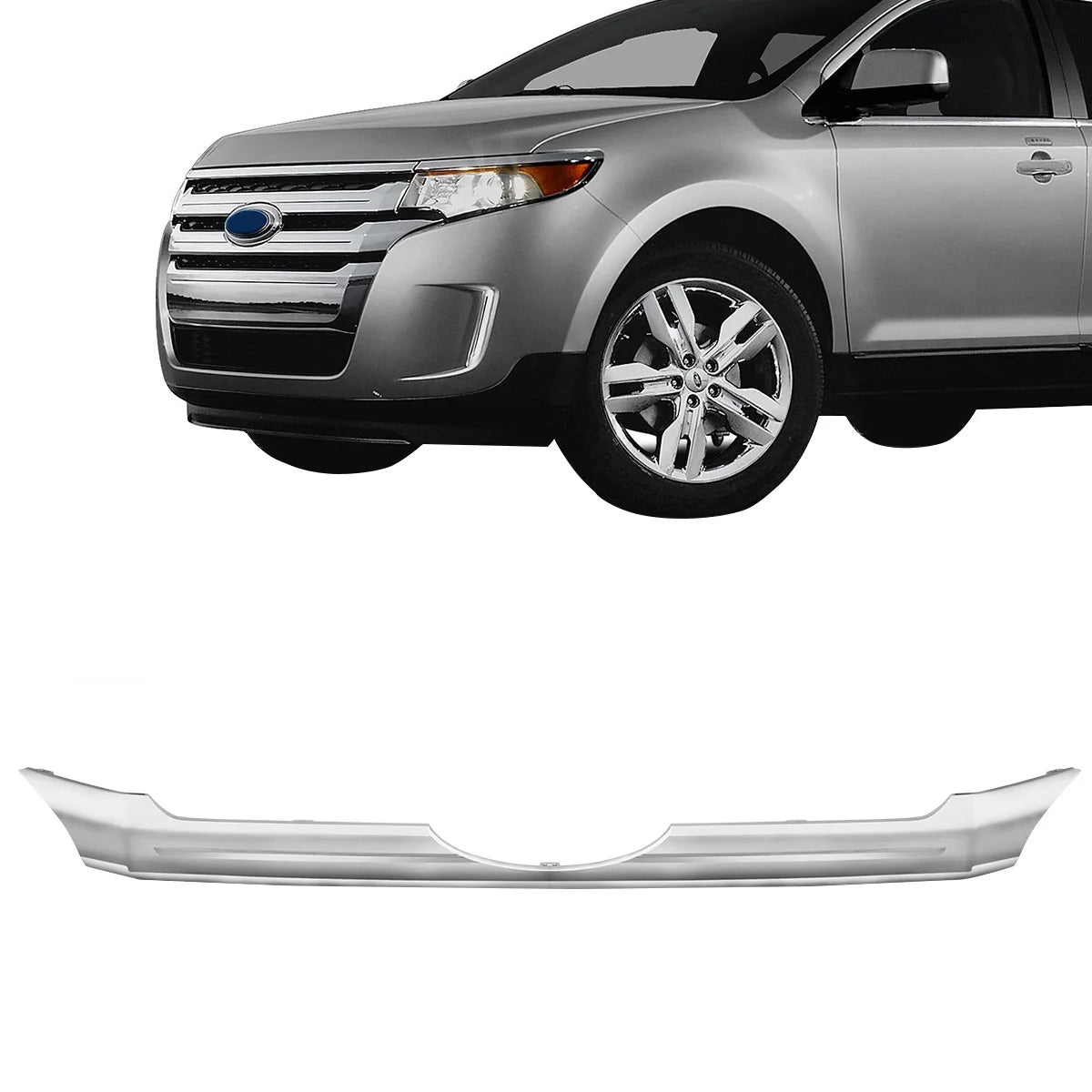 Friso Moldura Grade Edge 2011-2014 Cromada Inferior