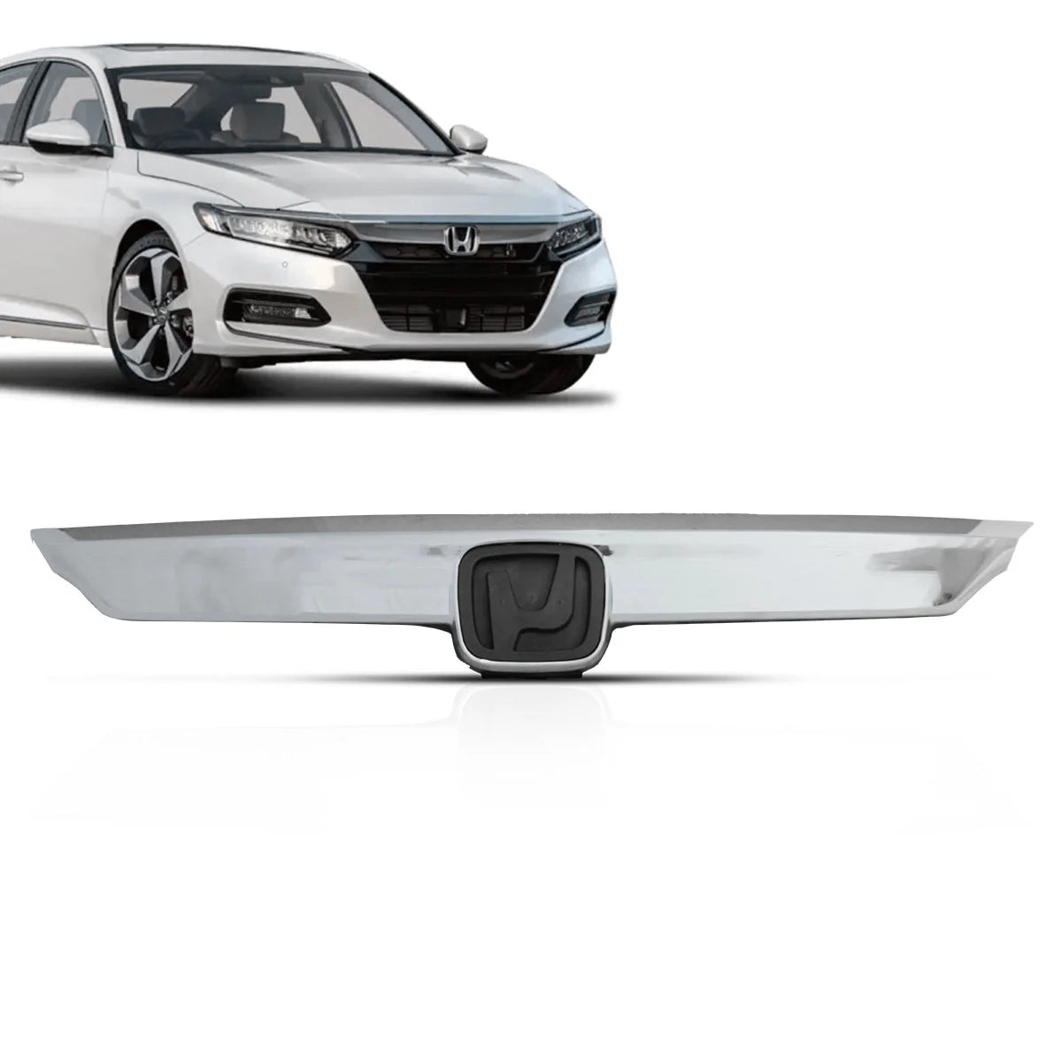 Friso Parachoque Dianteiro Accord 2018 2019-2021 Superior Cromado